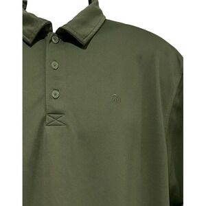 Wolverine Mens Sports Polo Shirt Performance Vented Back Olive Green Stretch L